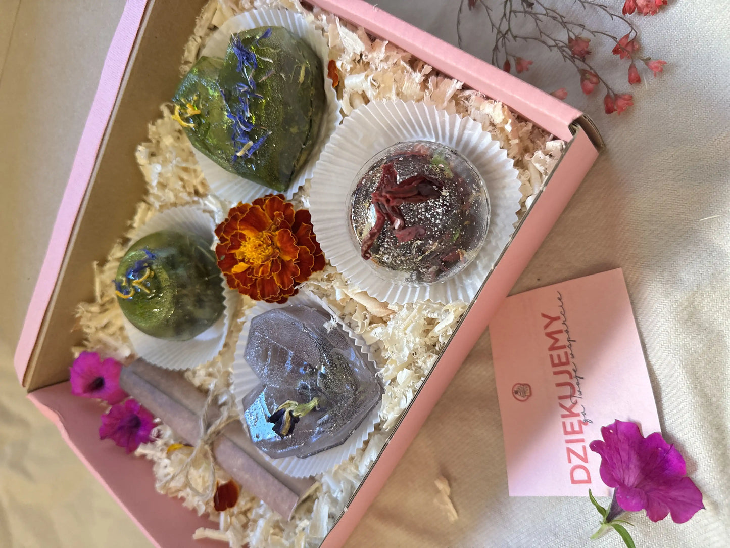 Zestaw mieszany (2 kule+2 serca)