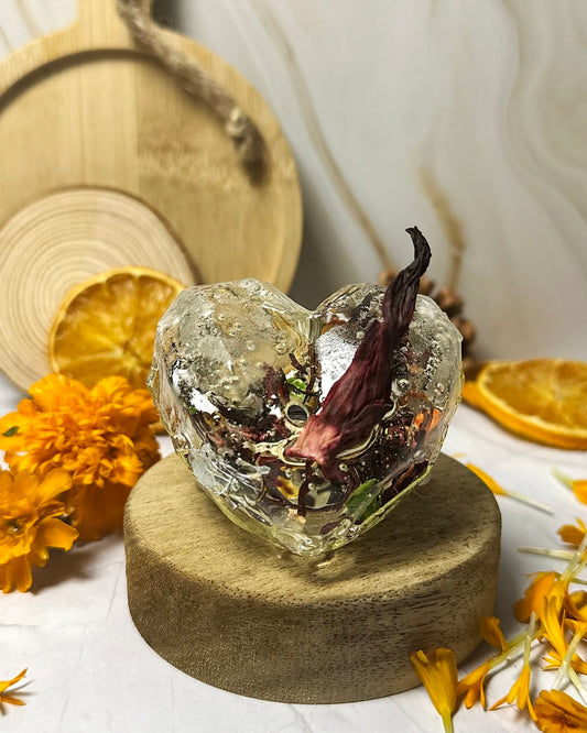 ręcznie robione kule herbaciane i serca herbaciane