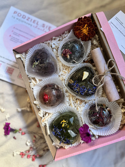 Zestaw mieszany (3 kule+ 3 serca)